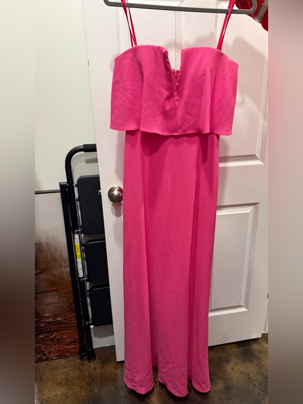 BCBG Pink Strapless Maxi Dress Size 4 Like New